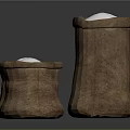 Decorative Brown Candles In Various Sizes Arranged For Home Decoration