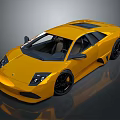 Yellow Sports Car Featuring Sleek Design Black Wheels And Modern Aerodynamic Body