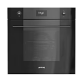 Black Ariston Oven With Control Knobs And Digital Display For Modern Kitchen