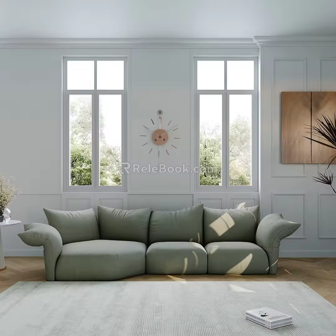Modern Multiplayer Sofa 3d model