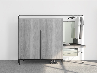 Modern Wardrobe Dressing Table Coat Cabinet Wardrobe Custom Whole Wardrobe Storage Wardrobe 3d model