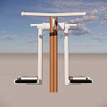 Outdoor Fitness Equipment With Double Pedals For Leg And Body Workout