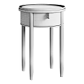 Black Side Table With Drawer And Slim Legs Modern Stylish Design 3d model