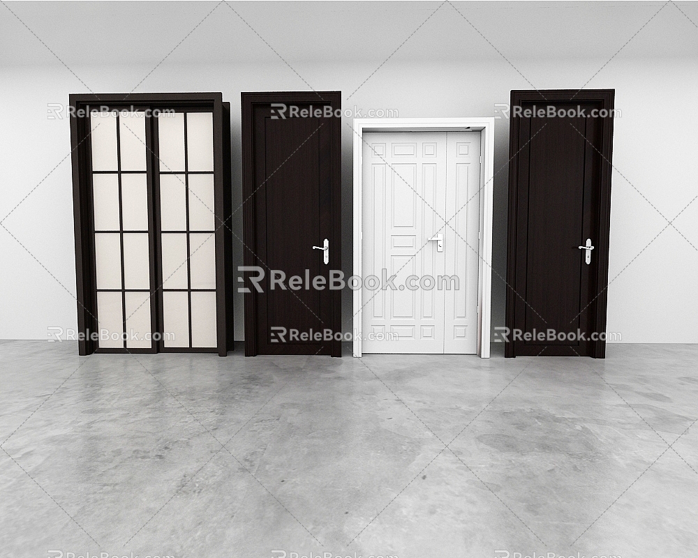 Door combination 3d model