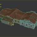 Traditional Building Exterior With Multiple Red Roofs White Walls And Windows