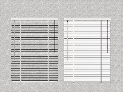Modern Window Blinds With Stylish Design For Home Interior Use 3d model