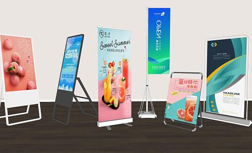 Yi Labao Display Board Display Rack Billboard Advertising Display Rack Advertising Screen Advertising Display Board 3d model