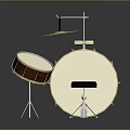 Professional Acoustic Drum Set With Wooden Shell Cymbal Pedal And Stool
