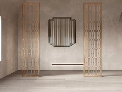 New Chinese Partition Partition Pane 3d model