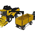 combine tractor 3d model