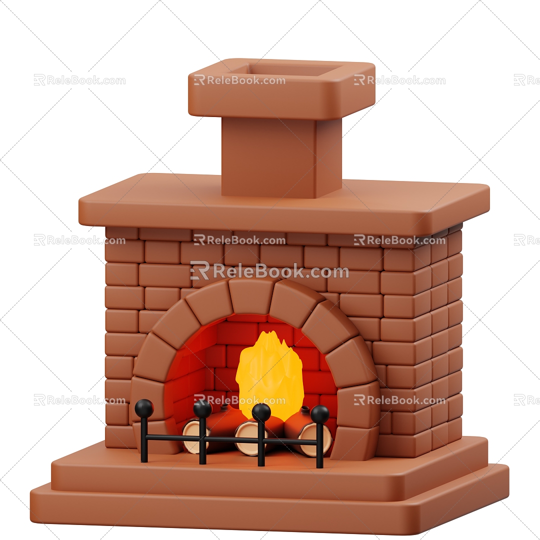 Modern Stove Stove Cartoon Stove 3d model