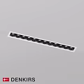 LED Downlights And Spotlights In Long Linear Fixture For Modern Ceiling Lighting