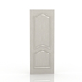 European-style solid wood door 3d model