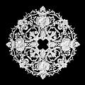 Carved Lamp Panels European-style Carved Building Components Gypsum Line Carved Corner Line Carved Craft Carved Silver Carved Corner Line 3d model