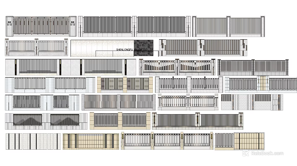 Building Facade Design With Diverse Architectural Styles And Textural Details 3d model