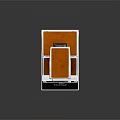 Polaroid Retro Electronic Camera With Orange Top And Silver Body Design 3d model