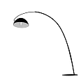 Modern Curved Floor Lamp With Black Shade For Living Room Decor