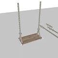 Wooden Rope Swing Play Equipment with Secure Knots and Durable Seat