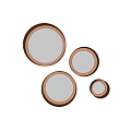 Round Gold Framed Mirrors In Various Sizes For Modern Home Decor