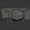 Green Armored Military Vehicle 0423 With Four Wheeled Design And Mounted Equipment