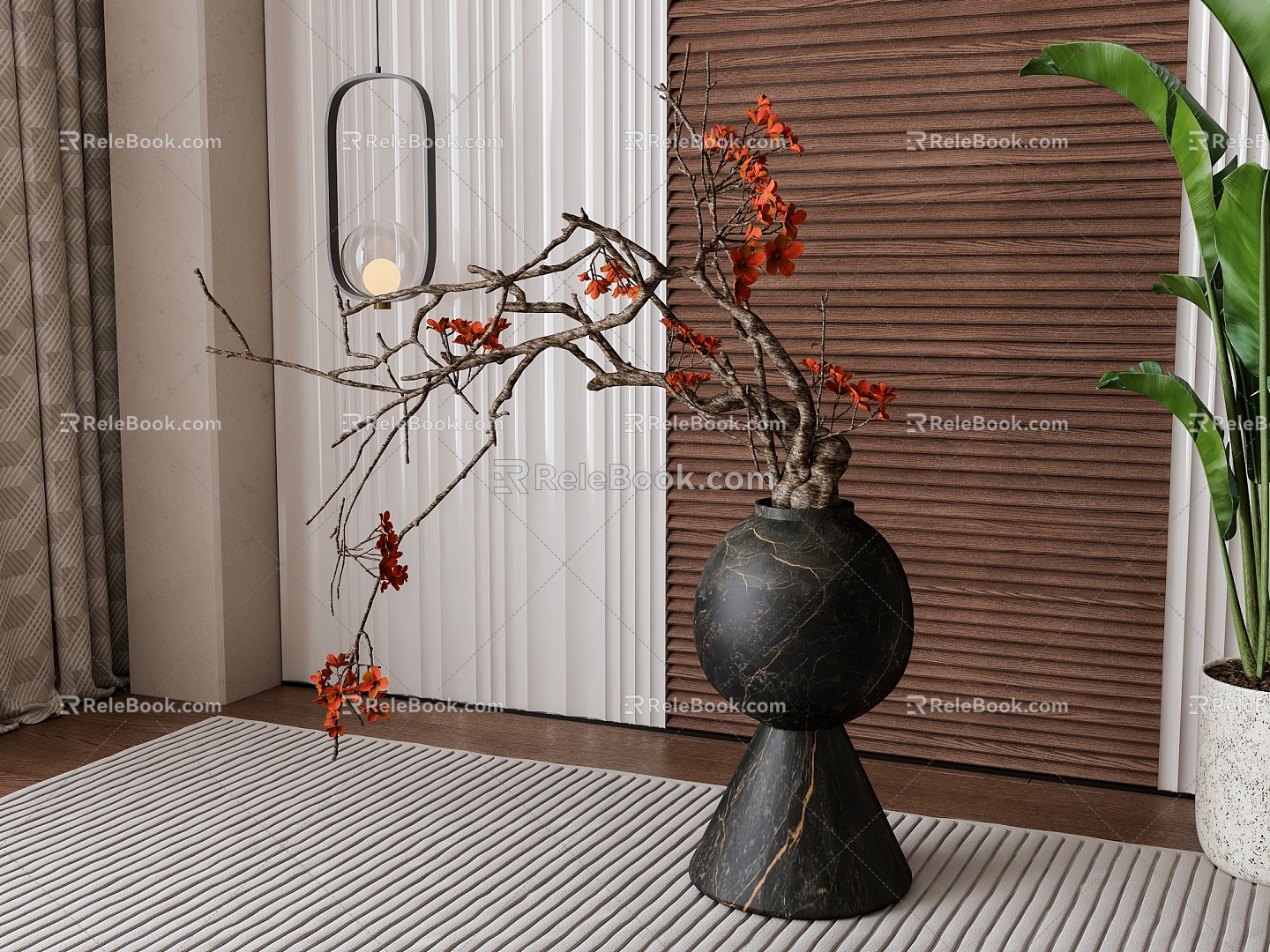 Wind vase ornaments 3d model