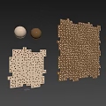 Modern hole board 3d model