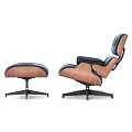 Modern Office Chair With White Upholstered Seat Wooden Frame And Black Metal Base