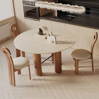 Modern dining table 3d model