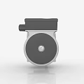 Industrial Equipment Mechanical Component With Metal Casing Round Structure And Silver Black Design