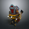 Humanoid robot science fiction robot industrial robot intelligent robot 3d model
