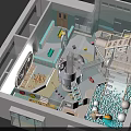 Vibrant Indoor Playground With Slide Stairs Welcome Sign House And Colorful Blocks