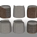 Modern Sofa Stool Low Stool Shoe Stool Makeup Stool Decorative Stool 3d model