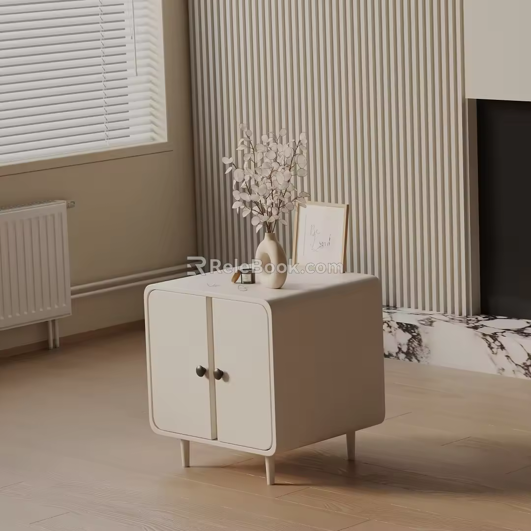 Modern bedside table 3d model