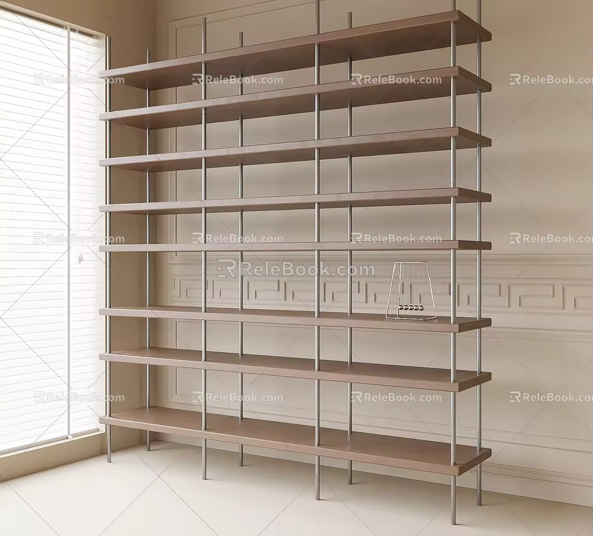 Bookshelf Storage Rack 3d model