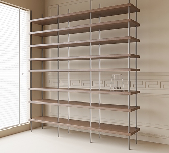 Bookshelf Storage Rack 3d model