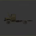 Vintage Military Green Tank With Open Engine Cover Exposed Chassis And Worn Tracks