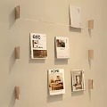 Stylish Modern Wall Mounted Bookshelf With Magazines And Decorative Books