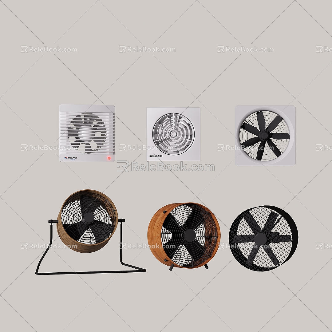 Modern exhaust fan Ventilating fan Ventilating fan Air circulation fan 3d model