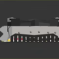 High Performance Computer Graphics Card With Three Cooling Fans And Aluminum Heat Sink Design