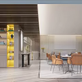 Modern reception area Multi-functional exchange area Negotiation area 3d model