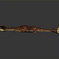 Red Dragon Game Movie Character with Sharp Horns and Open Mouth