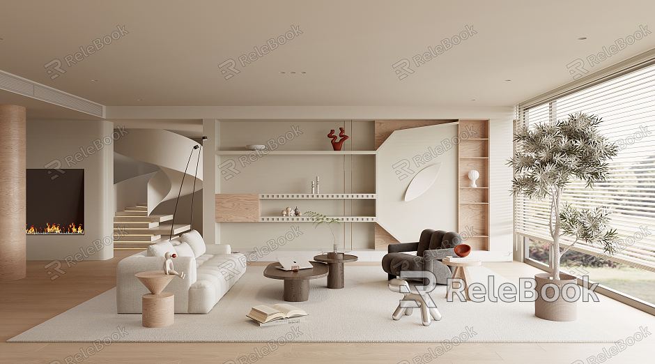 modern living room model