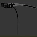 Smart Glasses With White Frame Transparent Lenses And Black Headband Design