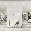 Modern Beauty Hair Salon Interior Design With White Column Green Plants And Styling Chairs