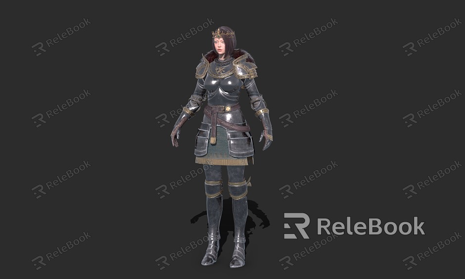 Lady Soldier Knight model