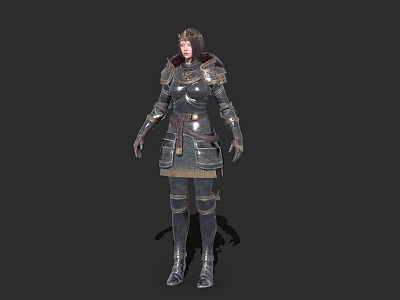 Lady Soldier Knight model