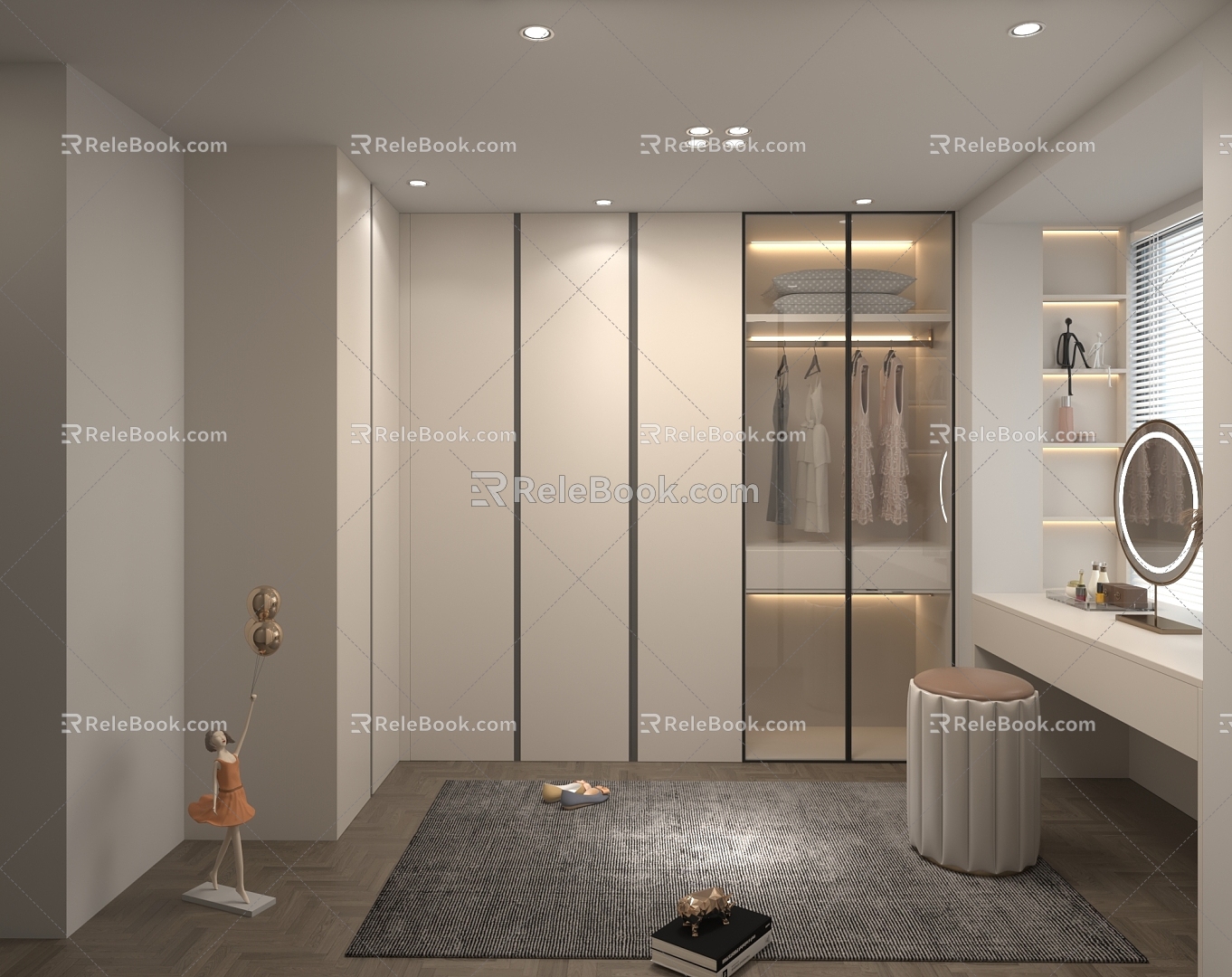 Modern Cloakroom 3d model