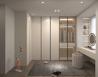 Modern Cloakroom 3d model