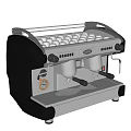 Saeco Modern Espresso Coffee Machine Kitchen Appliance With Dual Spout And Stainless Steel Body