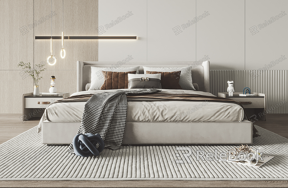 Modern Minotti Background Double Bed model